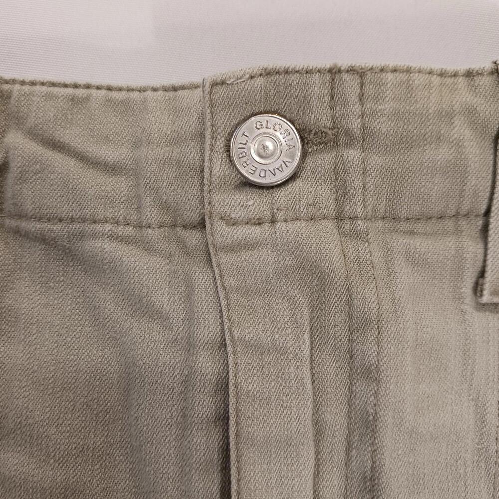 Gloria Vanderbilt RN#89828 Women's Beige/Khaki Cotton Blend Denim Skort Size 12 - Picture 11 of 16